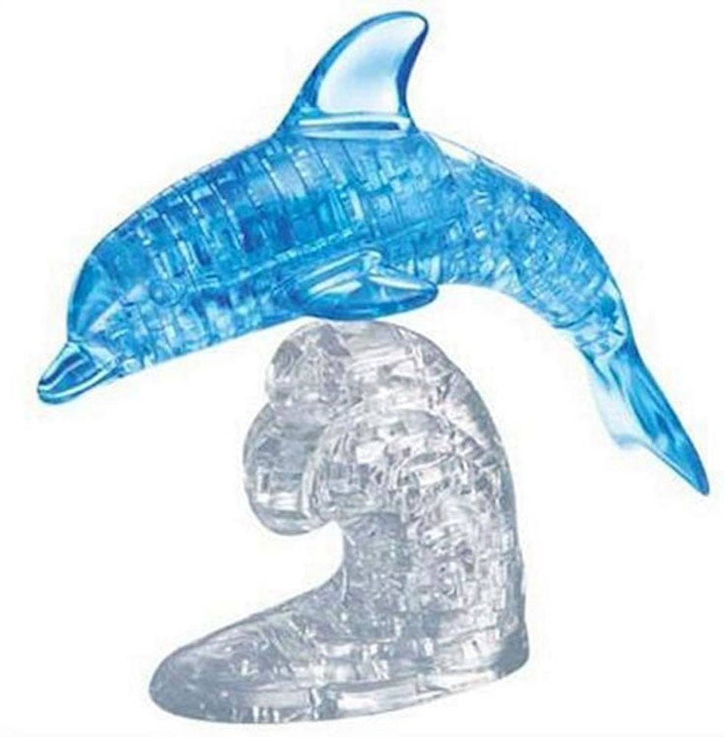 BePuzzled Blue Dolphin Deluxe 3D Crystal Puzzle (Difficulty Level 3