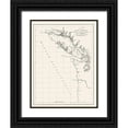 thumbnail image 1 of Beques 12x14 Black Ornate Wood Framed with Double Matting Museum Art Print Titled - Washington Coast, Vancouver Island - Beques 1791, 1 of 4