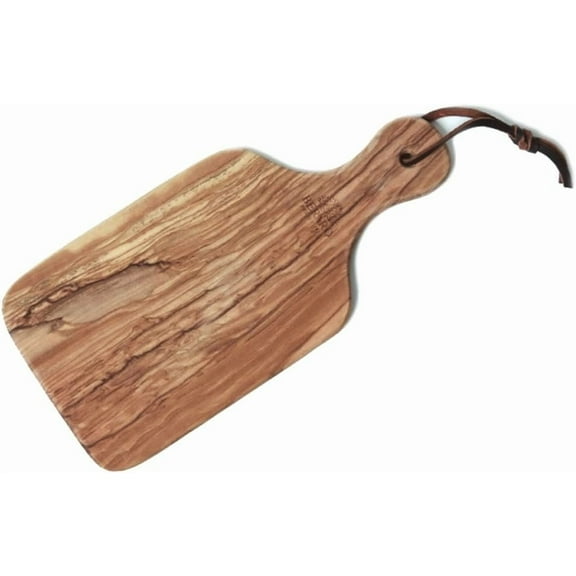 Berard 54071 French Olive-Wood Handcrafted Cutting Board with Handle, 10 Inch