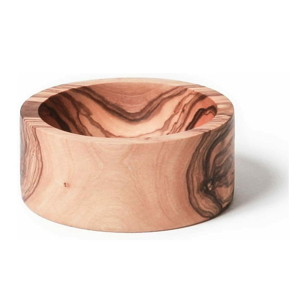 Handcrafted Olive Wood Round Soup Bowl