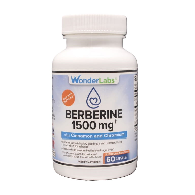 Berberine 500 mg with Cinnamon and Chromium for Healthy Blood