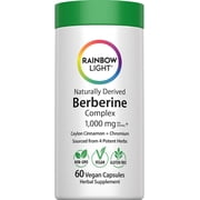 Berberine Supplement | 1,000 mg | 60 Vegan Capsules | by Rainbow Light