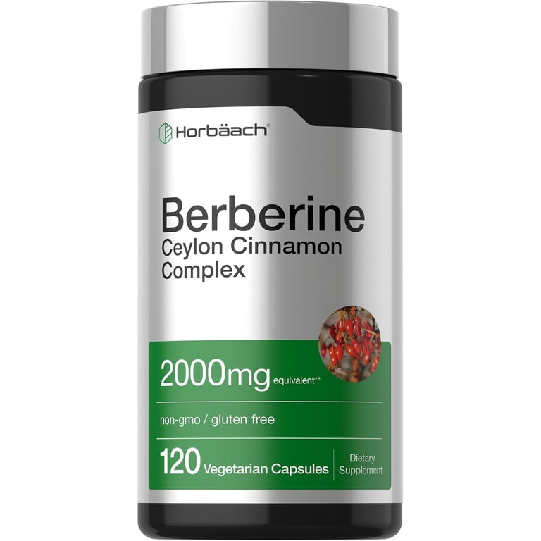 Horbaach Berberine with Ceylon Cinnamon 2000mg 120 Vegetarian