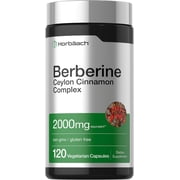 Berberine with Ceylon Cinnamon | 2000mg | 120 Capsules | by Horbaach