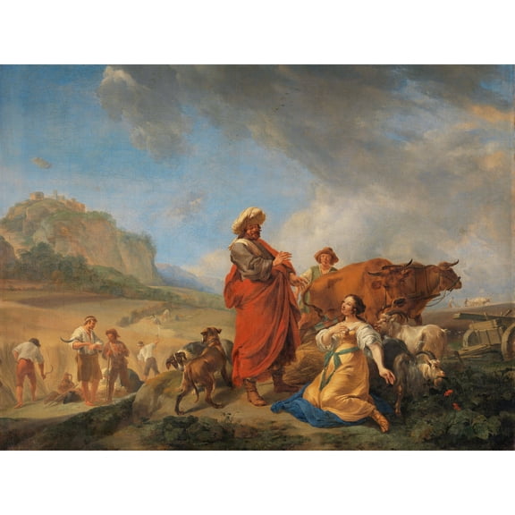 Berchem Ruth And Boas Religious Painting Extra Large XL Wall Art Poster Print