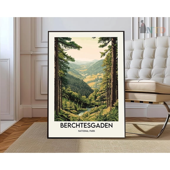 Berchtesgaden Bavarian Alps Germany Poster, Unframed Paper Poster 8x10in