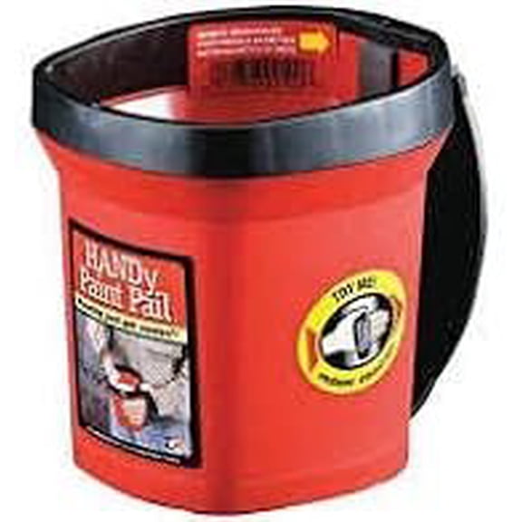 Bercom 2500-CT Handy Paint Pail, Red 4-Pack