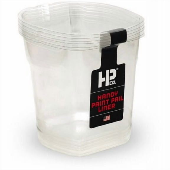 Bercom 2520-CT 6-Pack Of Clear Handy Paint Pail Liners - Quantity of 12