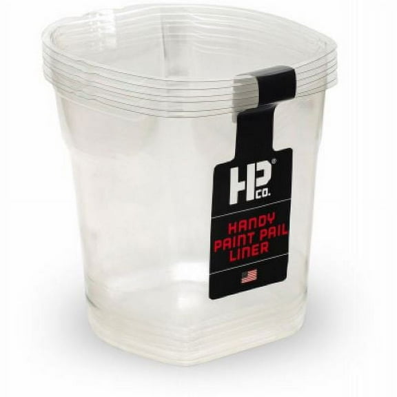 Bercom 2520-CT 6-Pack Of Clear Handy Paint Pail Liners - Quantity of 18