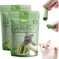 thumbnail image 1 of Cat Grass Teething Sticks, Chew Sticks for Cats, Cat Teeth Cleaning Cat Grass Stick, Catnip Toys Sticks Indoor Kitten Chew Stick Cat Teething Toy for Hairball Removal (2bag/10pcs), 1 of 10