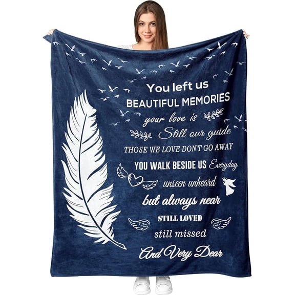 Bereavement Gifts Blanket, Memorial Gift for Loss of Loved one, Sympathy Gift, in Memory of Loved One Gifts, Condolence Gifts, Remembrance Gifts for Loss of Loved One Throw Blanket 50" x 40"