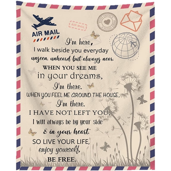 Bereavement Gifts Blanket, Memorial Loss of Mother Father- Condolence Gifts Sympathy Gift Remembrance Gifts Blanket, 30x40in Fleece Blanket