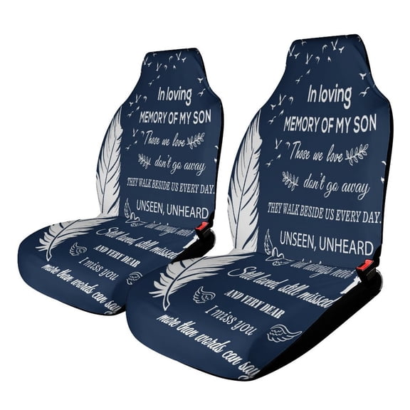 Bereavement Gifts Memorial Gifts for Loss of Loved One Sympathy Car Seat Covers Front Seats Universal Fit for Cars SUV Truck Auto Interior Accessories