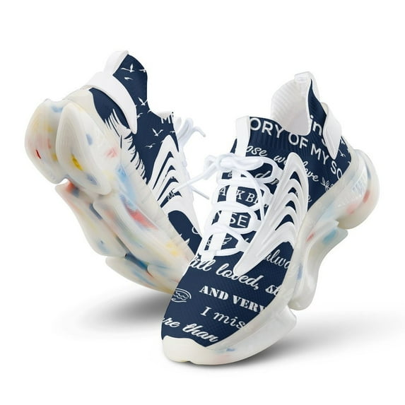 Bereavement Gifts Memorial Gifts for Loss of Loved One Sympathy Walking Shoes for Men Woman Lightweight Tennis Fashion Elastic Sports Shoes Cushion Basketball Shoes