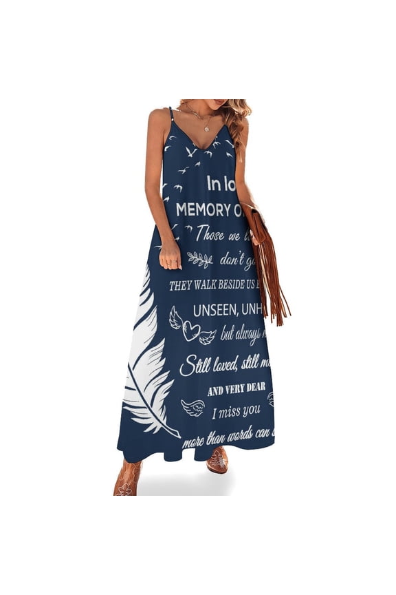Bereavement Gifts Memorial Gifts for Loss of Loved One Sympathy Sleeveless Dress Loose Women's Dress Dresses Luxury Evening Dresses