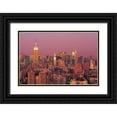 thumbnail image 1 of Berenholtz, Richard 18x13 Black Ornate Wood Framed with Double Matting Museum Art Print Titled - Sunset over Manhattan, 1 of 4