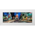 thumbnail image 1 of Berenholtz, Richard 18x9 White Modern Wood Framed Museum Art Print Titled - Times Square facing North NYC, 1 of 4