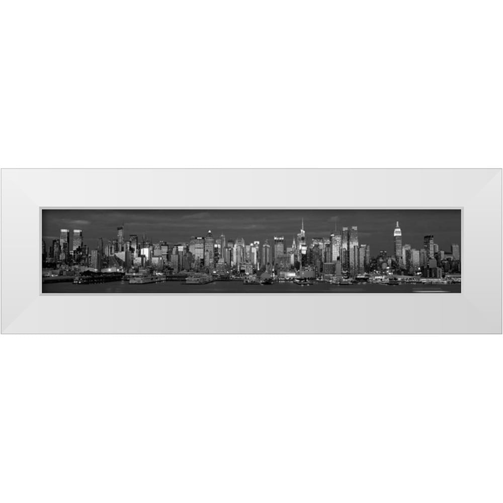 NEWYORK NEWYORK（RICHARD BERENHOLTS） Berenholtz, Richard 14x7 White Modern Wood Framed Museum Art