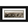 thumbnail image 1 of Berenholtz, Richard 32x14 Black Ornate Wood Framed with Double Matting Museum Art Print Titled - Manhattan Looking South, 1 of 4