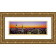 thumbnail image 1 of Berenholtz, Richard 32x14 Gold Ornate Wood Framed with Double Matting Museum Art Print Titled - Midtown Manhattan at Sunset NYC, 1 of 4