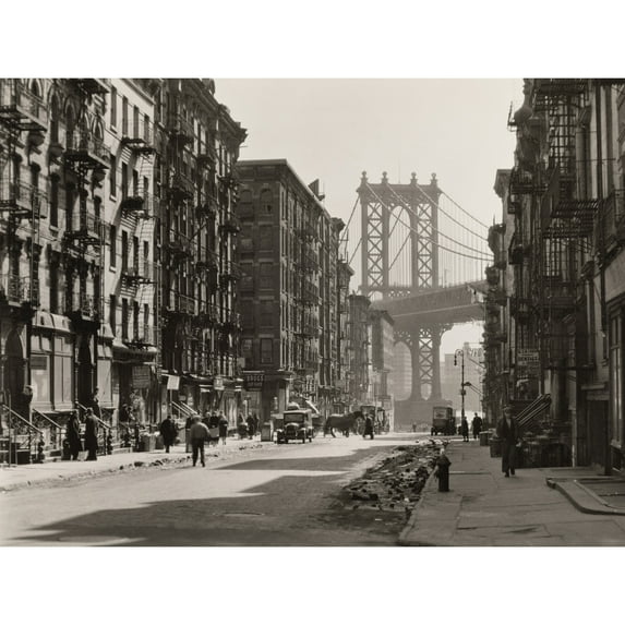 Berenice Abbott Manhattan Bridge New York Photo Extra Large Art Print Wall Mural Poster Premium XL