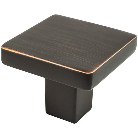 Berenson 1.125 in. Contemporary Advantage One Square Knob, Verona Bronze