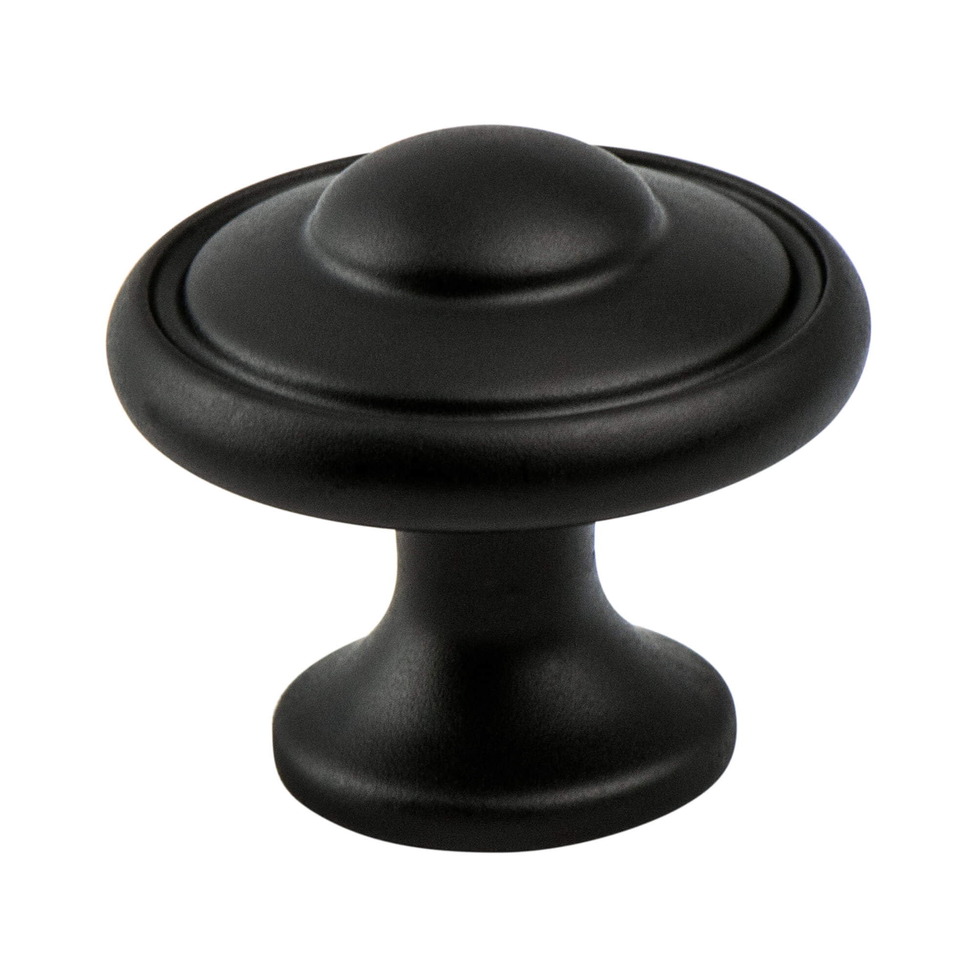 Berenson 2927-155-P 1.187 in. dia. Euro Traditions Knob with Black