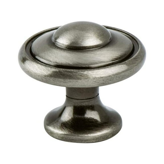 Berenson 2921-1BBN-P 1.187 in. dia. Euro Traditions Knob with Brushed Black Nickel