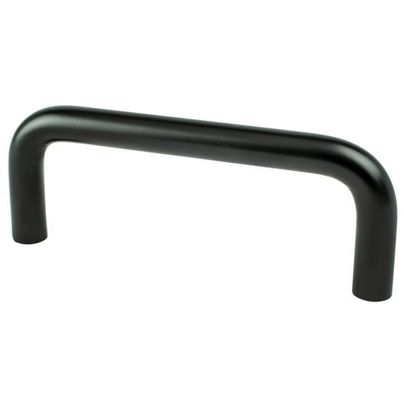 Berenson 6129-2055-P 3 in. Advantage Wire Pulls CC Matte Black Steel Pull