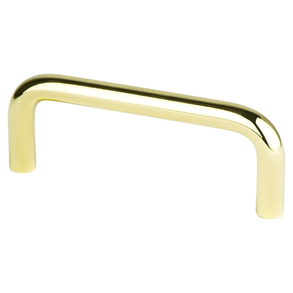 Berenson 6153-203-P 3 in. CC Zurich Wire Pull with Polished Brass
