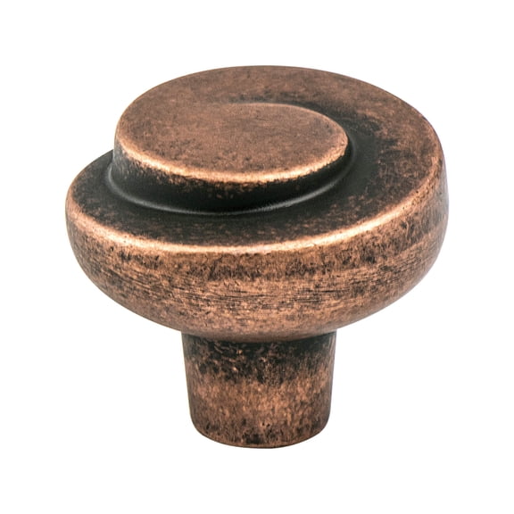 berenson sonata 1-3/16 inch diameter rustic copper cabinet knob 7129-1rc-c