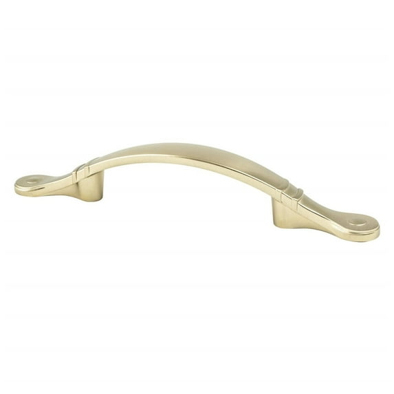 Berenson 9130-10CZ-P 3 in. Traditional Advantage Four CC Champagne Ringed Arch Pull