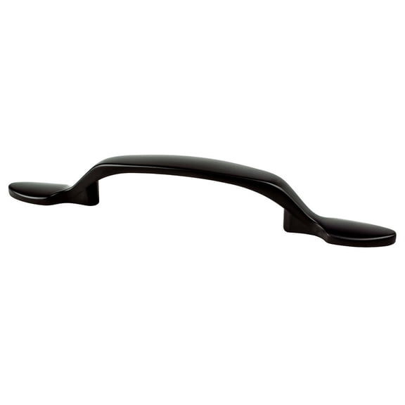 Berenson 9186-1055-P 3 in. Traditional Advantage Two CC Matte Black Spade End Pull
