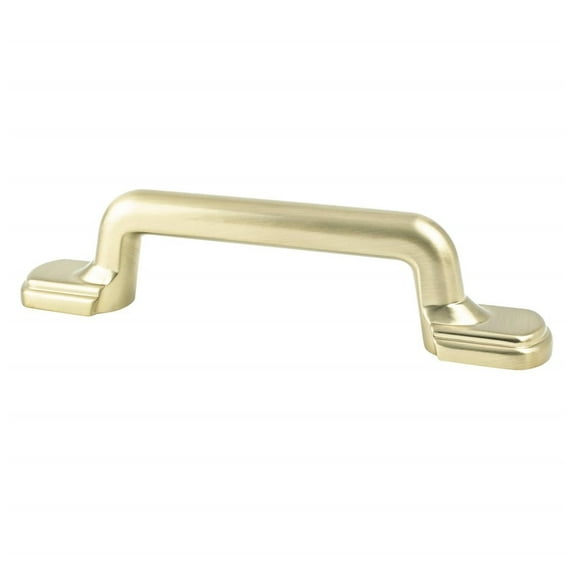 Berenson 9188-10CZ-P 3 in. Traditional Advantage Two CC Champagne Rounded End Pull