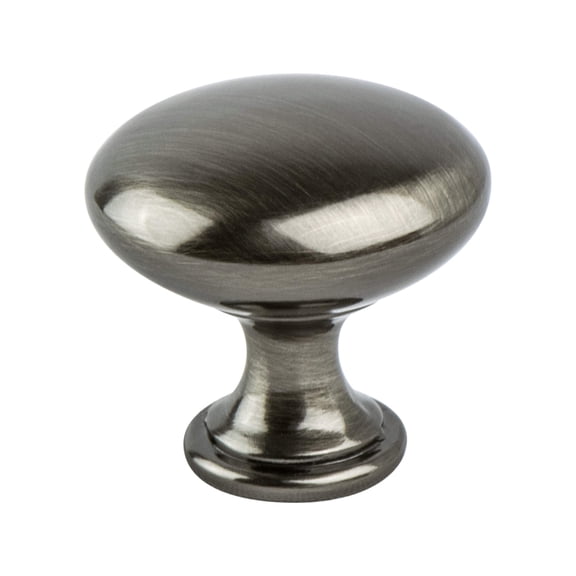 Berenson 9722 Euro Moderno 1-3/16" Round Mushroom Cabinet Knob / Drawer Knob - Black