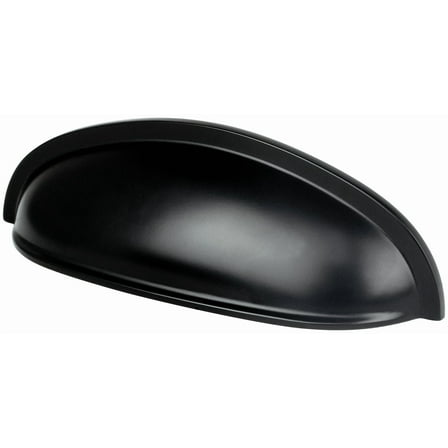 Berenson 9947-1055-P 3 in. Berenson Cup Pulls CC Matte Black Cup Pull