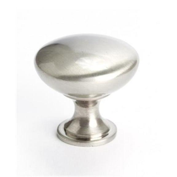 Berenson BE0913 1BPN 0.75 x 1.12 in. Advantage Plus 1 Knob - Brushed Nickel