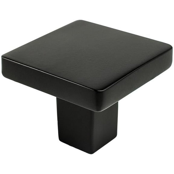 Berenson BE0951 1055 1.125 in. Contemporary Advantage One Square Knob, Matte Black