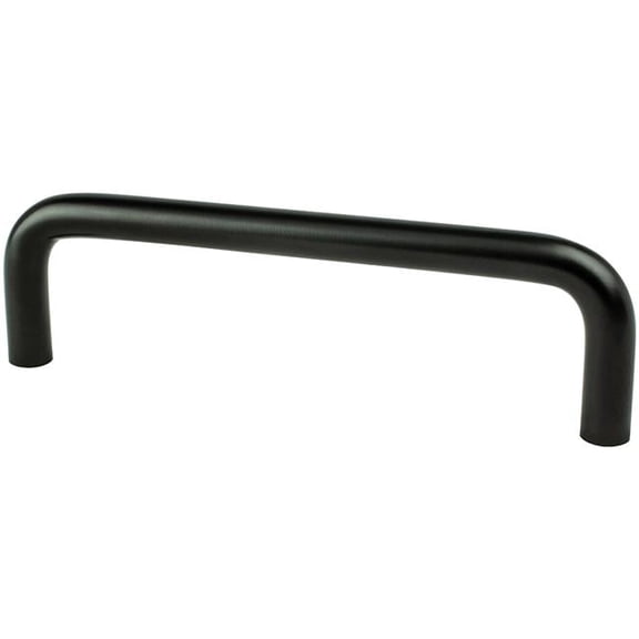 Berenson BE6126 2055 4 in. Advantage Center to Center Cabinet Wire Pull, Matte Black