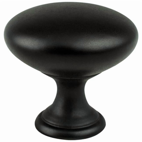 Berenson BE9021 1055 1.125 in. Advantage One Arch Traditional Knob, Matte Black