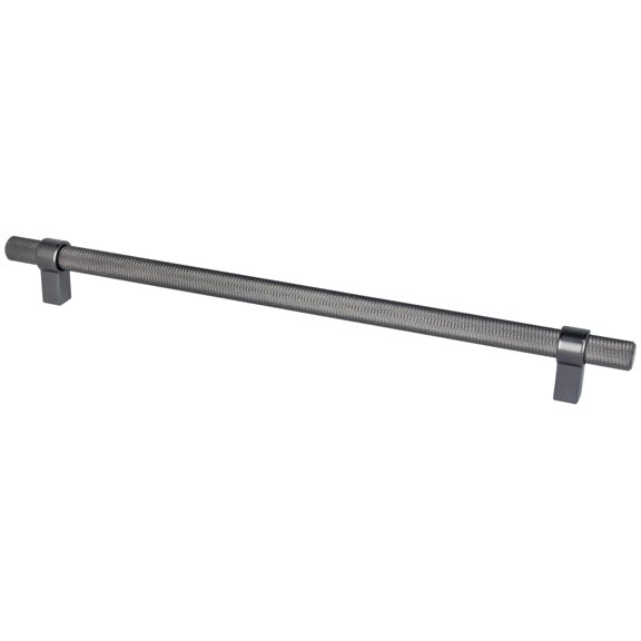 Berenson 5047-4SLT-P Radial Reign 12" Center To Center Modern Diamond Knurled Round Bar