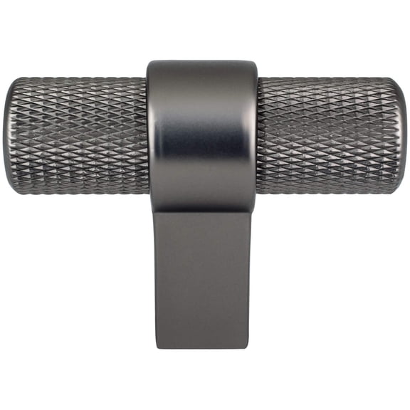 Berenson 5042-4SLT-P Radial Reign 2" Modern Diamond Knurled T Bar Cabinet Knob / Drawer