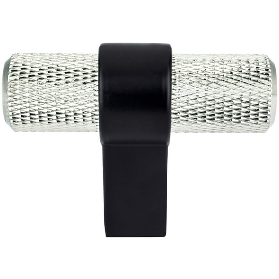 Berenson Bn-Radial-Reign-Knob Radial Reign 2" Modern Diamond Knurled T Bar Cabinet Knob /