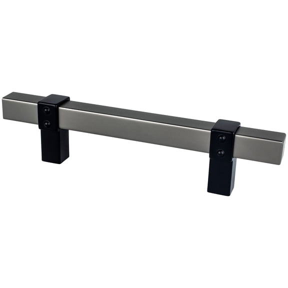 Berenson 5127-4SLT55-P Rivet Rebel 3-3/4" (96Mm) Center To Center Modern Industrial Square