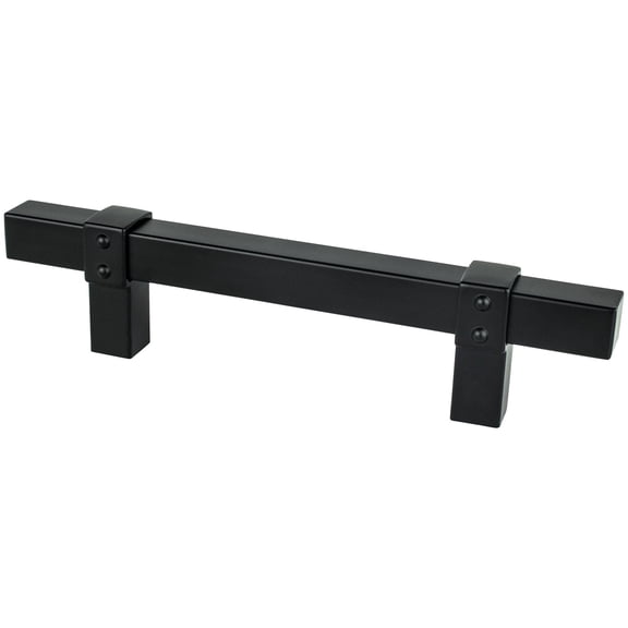 Berenson 5091-4055-P Rivet Rebel 3-3/4" (96Mm) Center To Center Modern Industrial Square