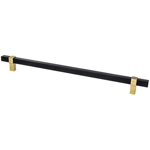 Berenson 5113-455MDB-P Rivet Rebel 12" Center To Center Modern Industrial Square Bar