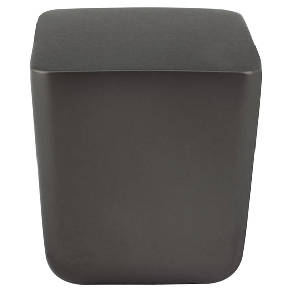 Berenson Hardware 1332-10CG-C Mini Zinc Square Cabinet Knob, Charcoal Gray - Large