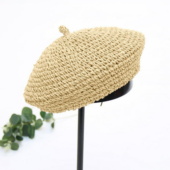 Beret Artist Hat French Hat Casual Solid Color Breathable Hat for Women