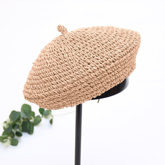 Beret Artist Hat French Hat Casual Solid Color Breathable Hat for Women