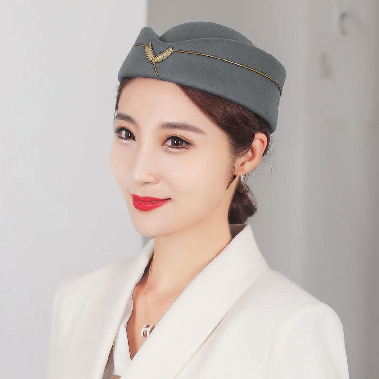 Beret Hat Stewardess Hat Flight Attendant Hat Air Hostess Beret Cap